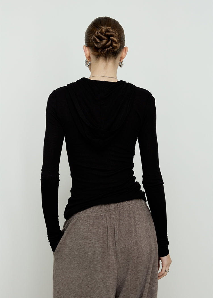 Lightweight hoodie top (preorder/ 2 colours)