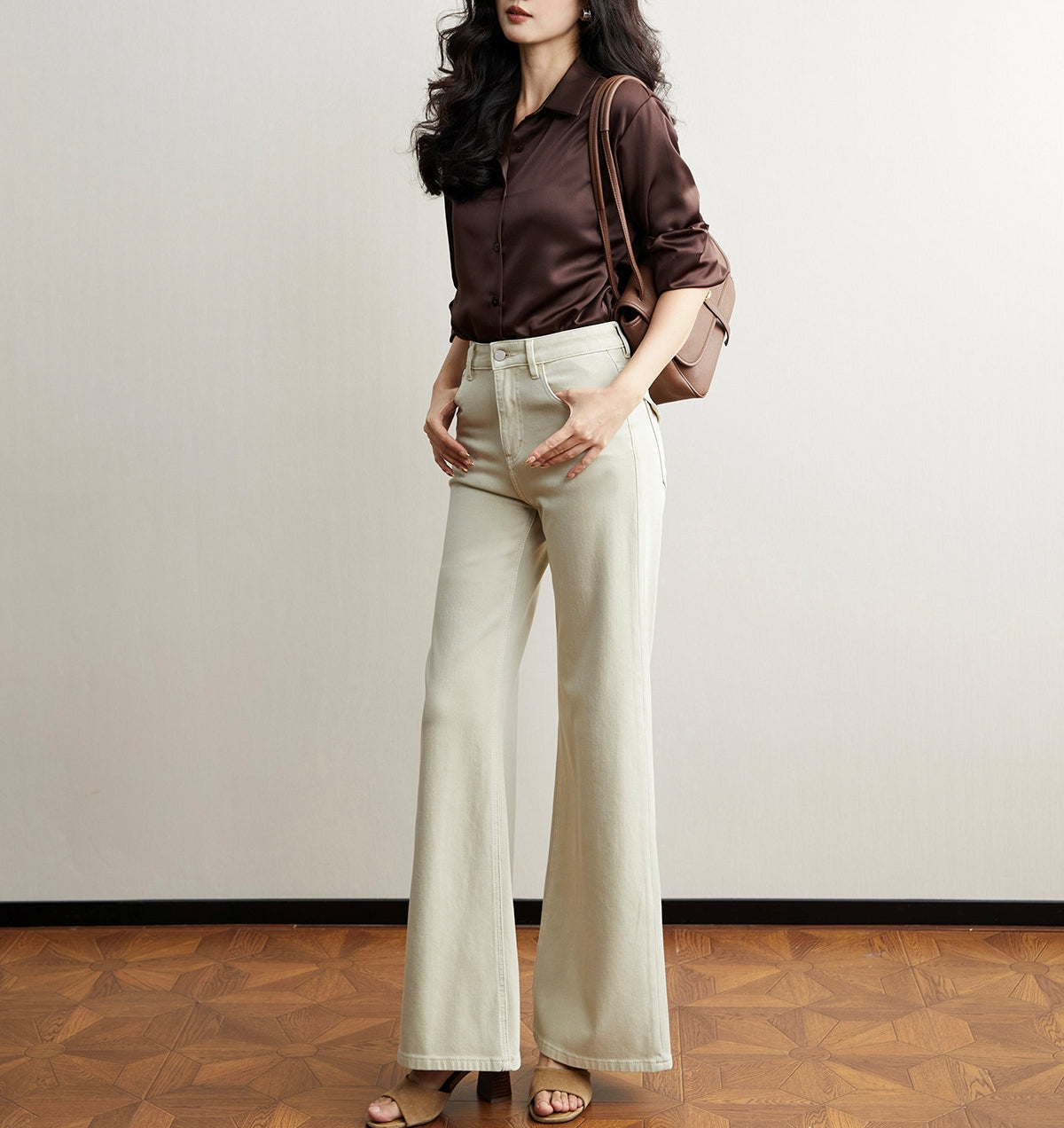 Satin drape shirt (preorder)