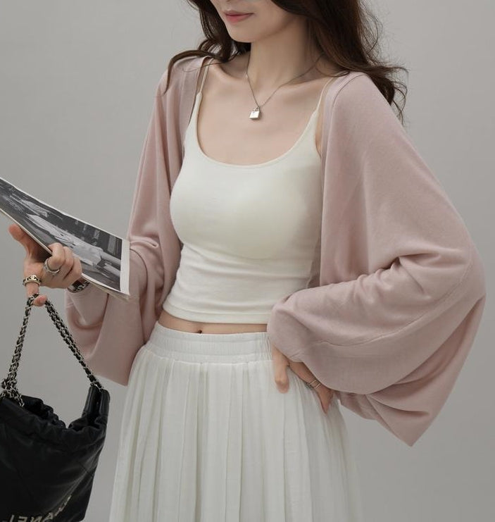 Nina cardigan (ready stock in yellow and white/ 4 colours)