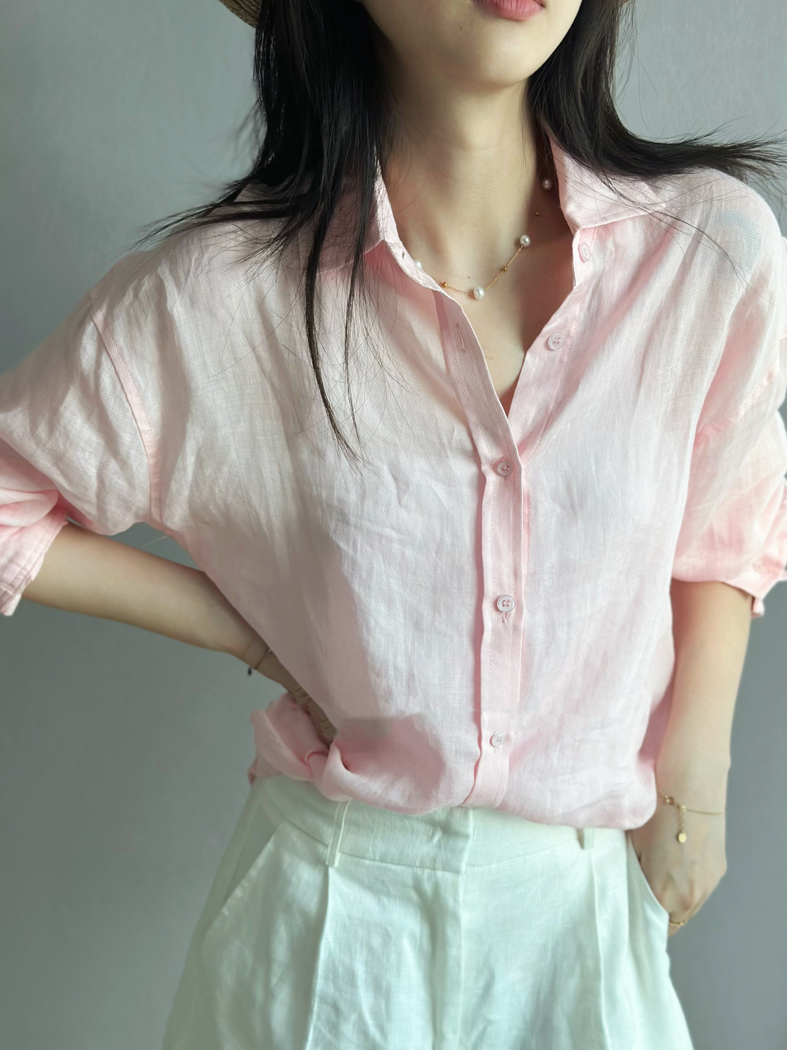 Ramie linen shirt (preorder/ 6 colours)