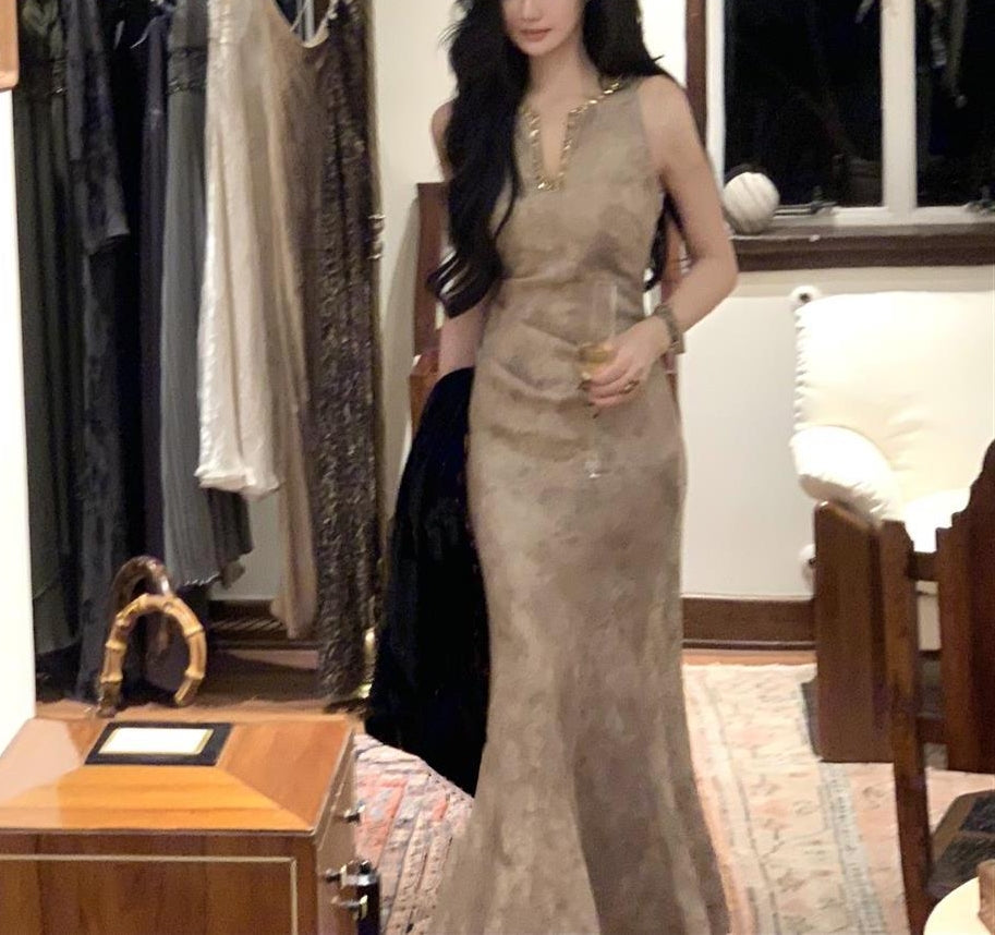 Gold sage dress (preorder/ 2 colours)