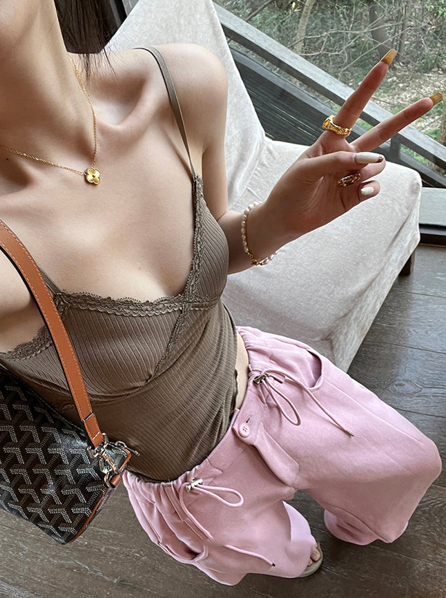 Demi bralette top (ready stock in grey/ 5 colours)