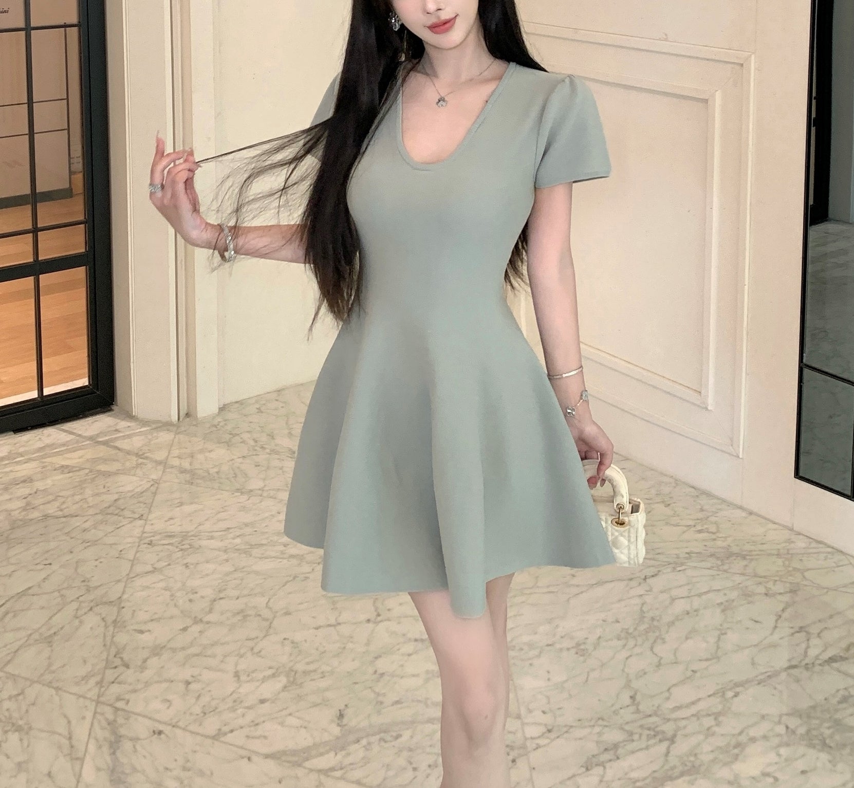 Adley dress (ready stock in pink/ 3 colours)