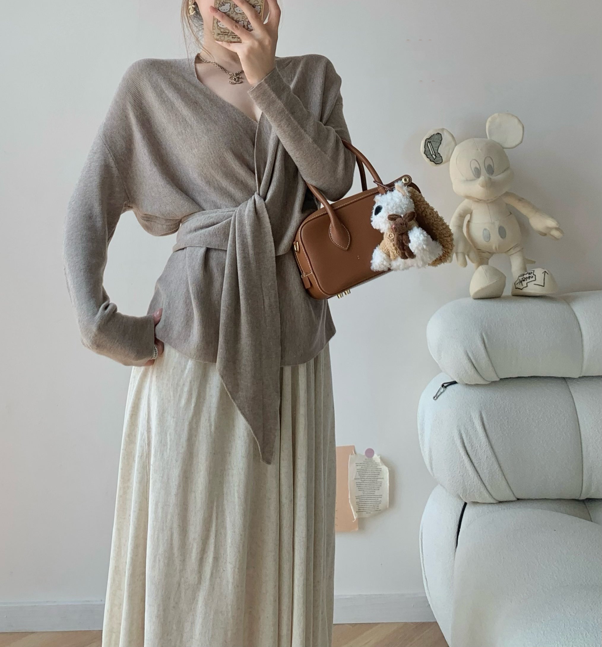 Wraparound wool top (preorder)