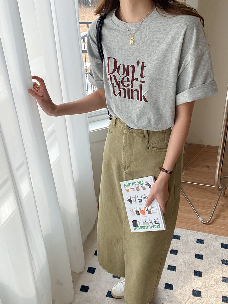 Overthink Tee Shirt (ready stock/ 3 colours)