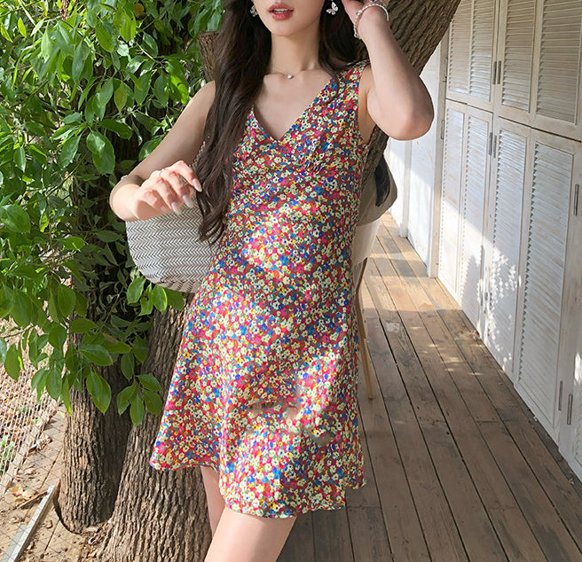 Fue floral dress (preorder/ 2 colours)