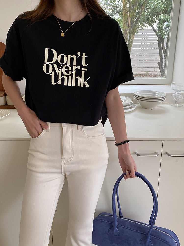 Overthink Tee Shirt (ready stock/ 3 colours)