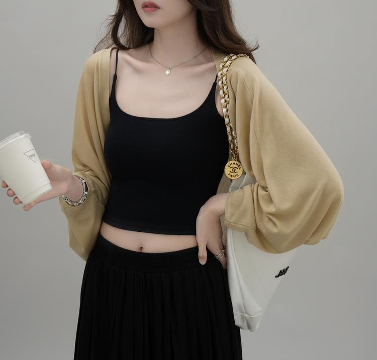 Nina cardigan (ready stock in yellow and white/ 4 colours)