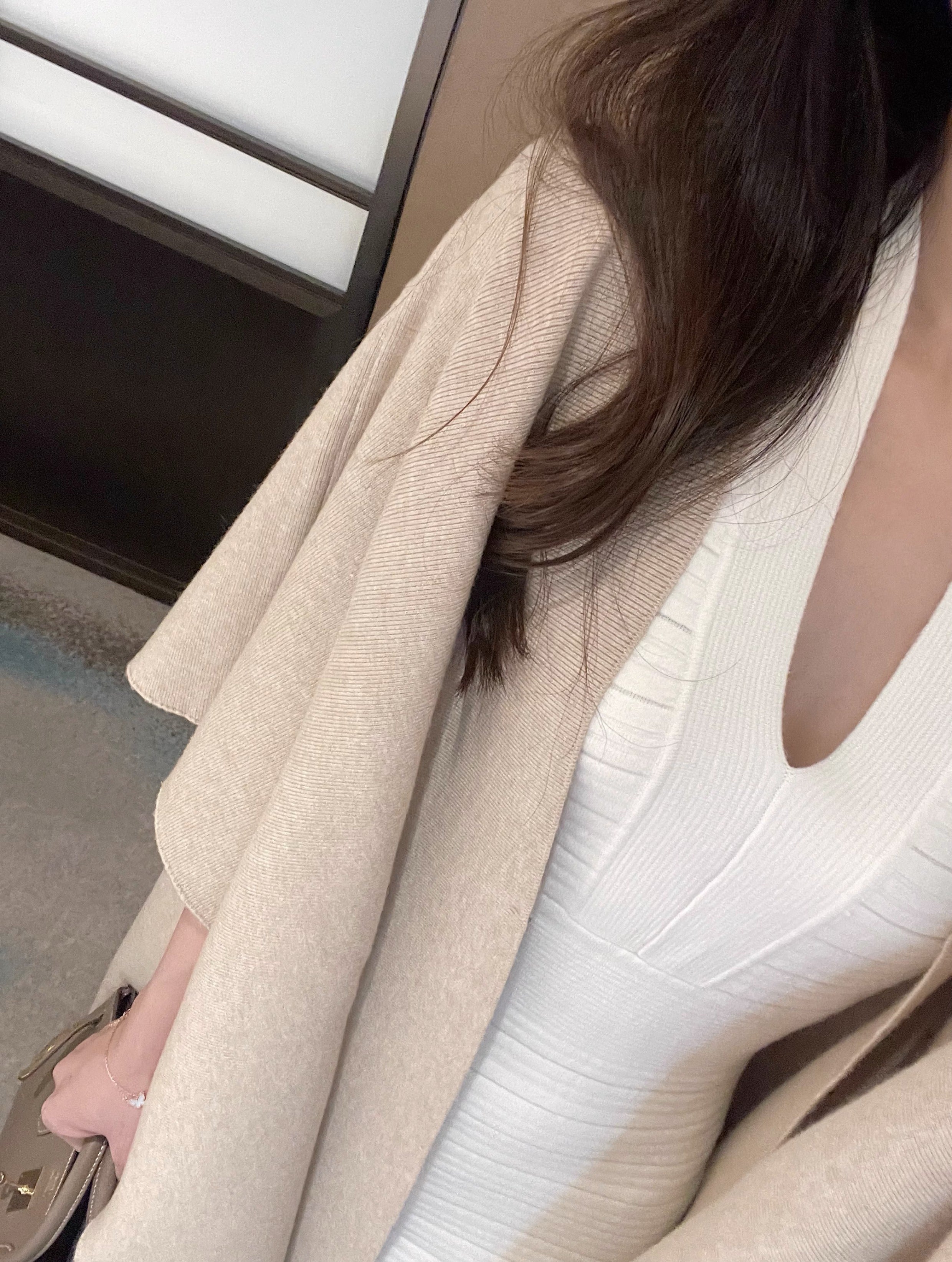 Cape knit cardigan (preorder/ 3 colours)