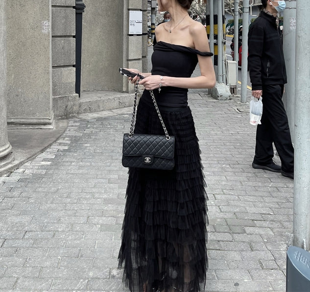 Tullese skirt (ready stock/ 6 colours)