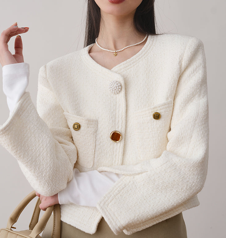 Veste en tweed Calrose (précommande / 3 couleurs)