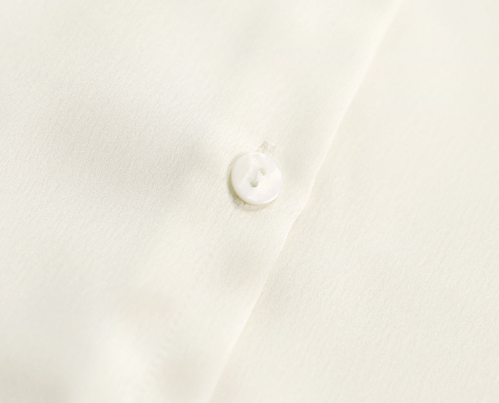 Satin drape shirt (preorder)