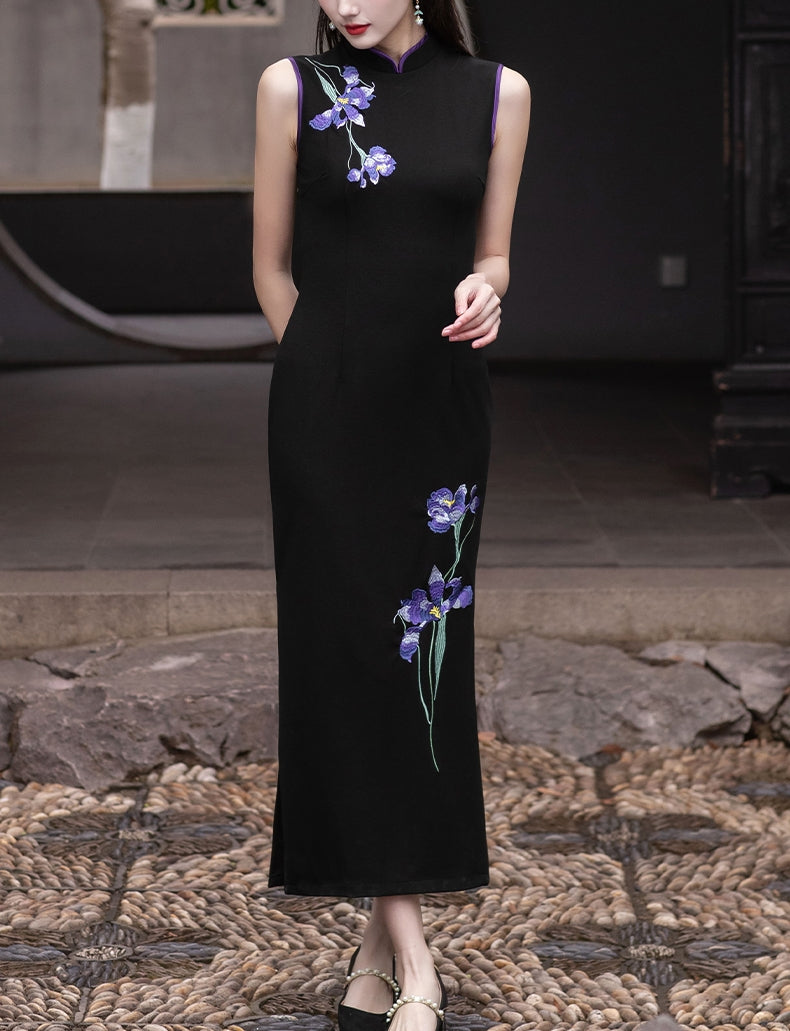 Orchid cheongsam (preorder/ 2 styles)