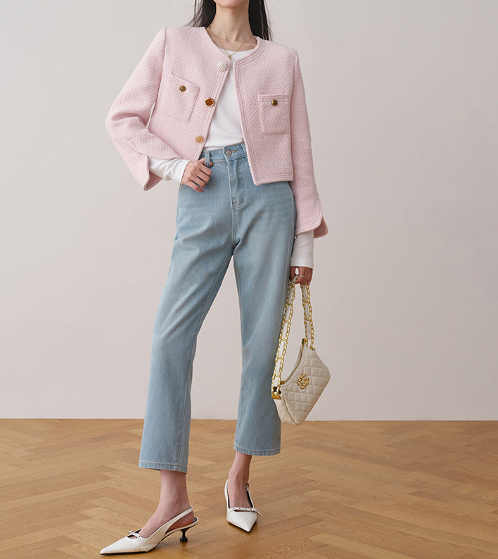 Veste en tweed Calrose (précommande / 3 couleurs)