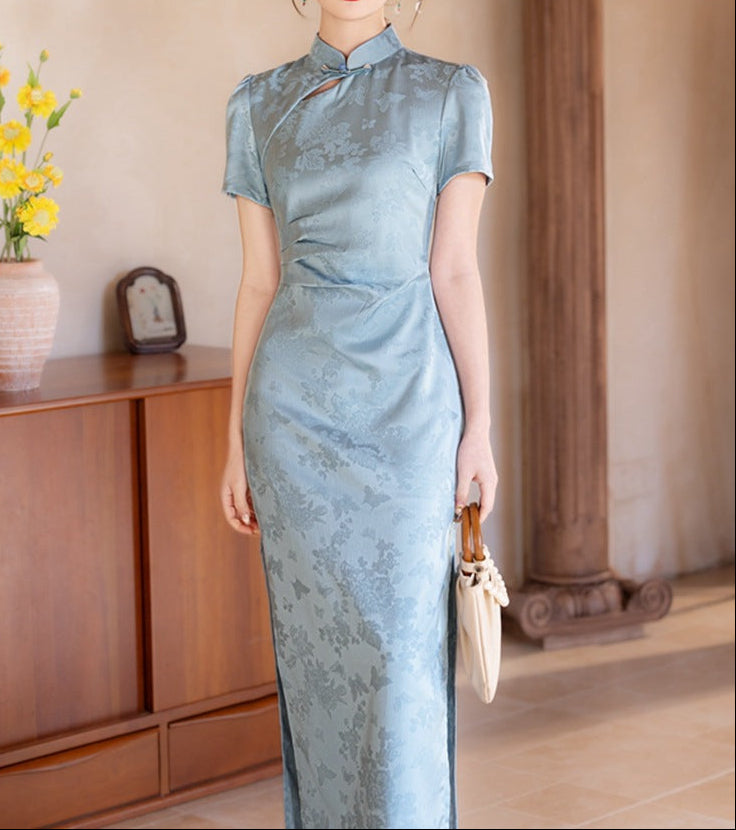 Bluebird cheongsam (preorder)