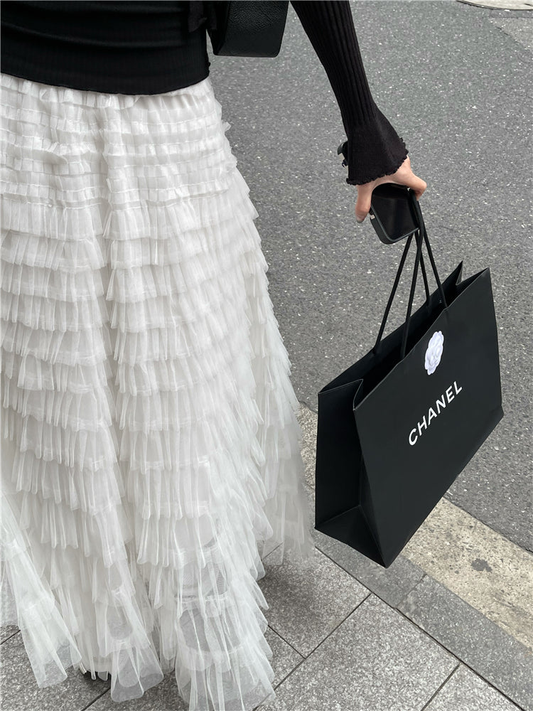 Tullese skirt (ready stock/ 6 colours)