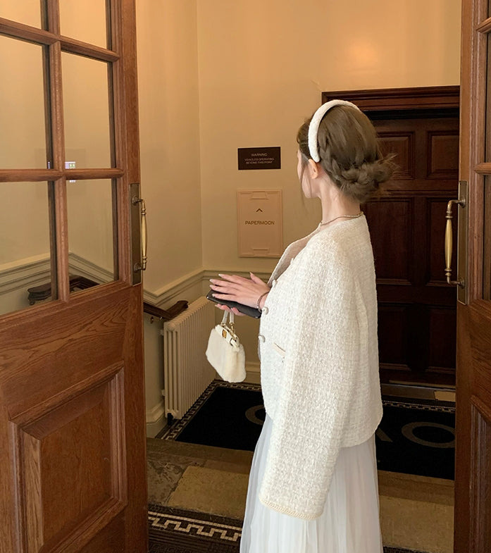 Donegal jacket (ready stock in khaki (S)/ 2 colours)