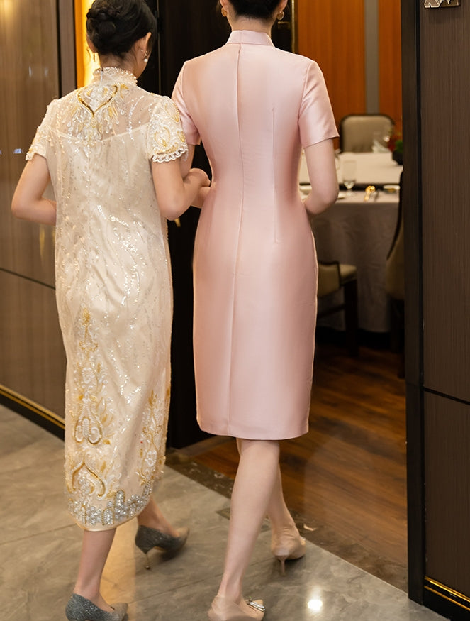 Regus dress (ready stock in pink (2XL) and red (3XL)/ 3 colours)