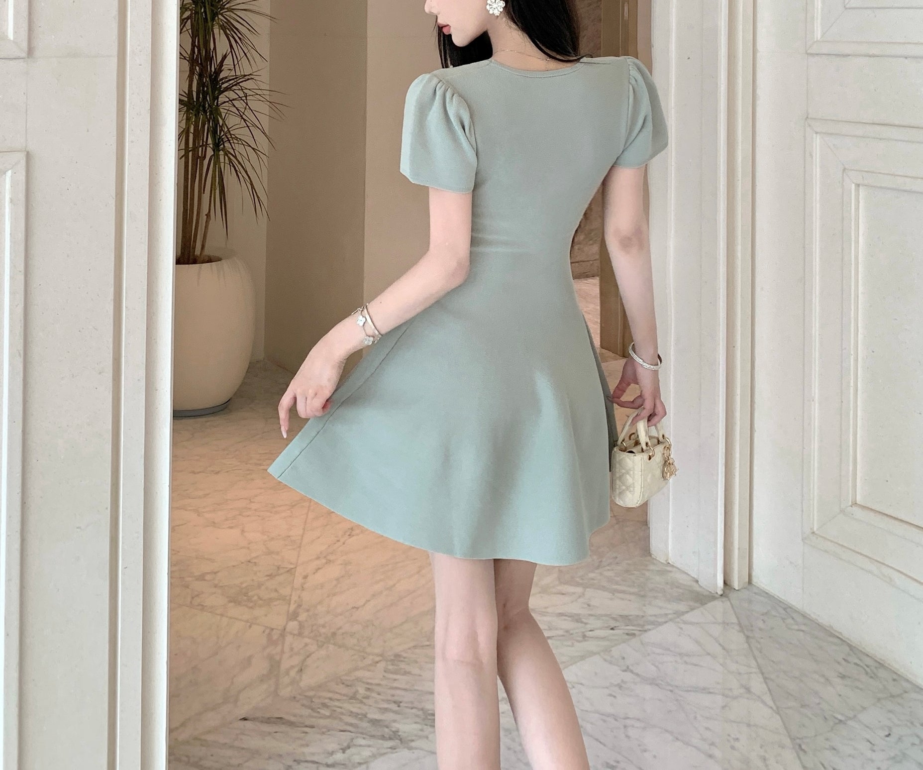 Adley dress (ready stock in pink/ 3 colours)