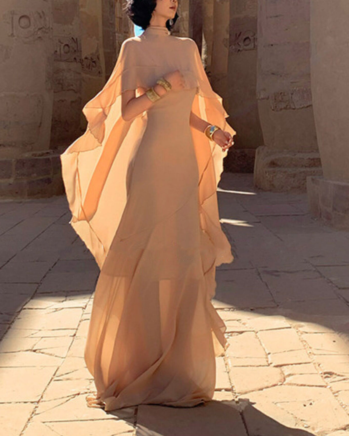 Nude Ethereal Maxi Dress (preorder)