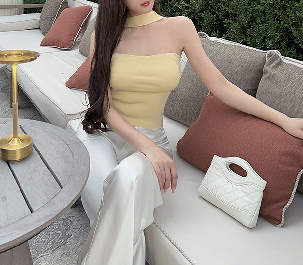 Penelope halterneck top (preorder/ 4 colours)