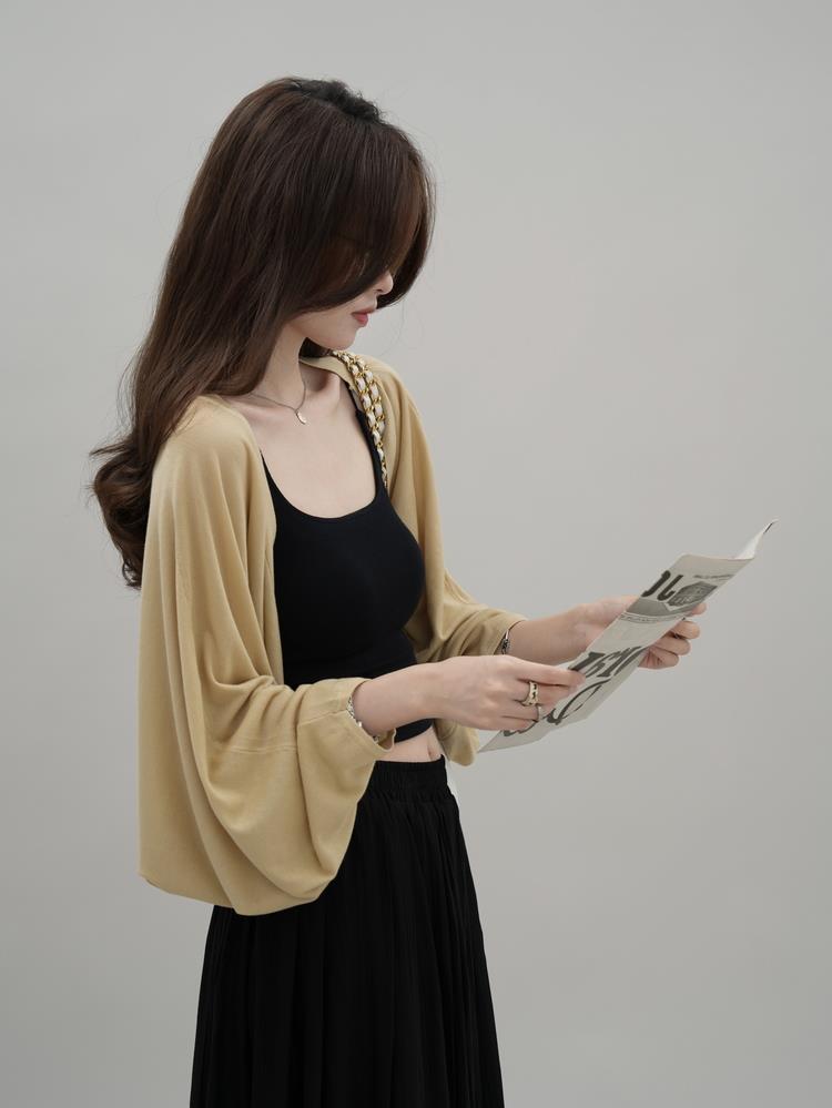 Nina cardigan (ready stock in yellow and white/ 4 colours)