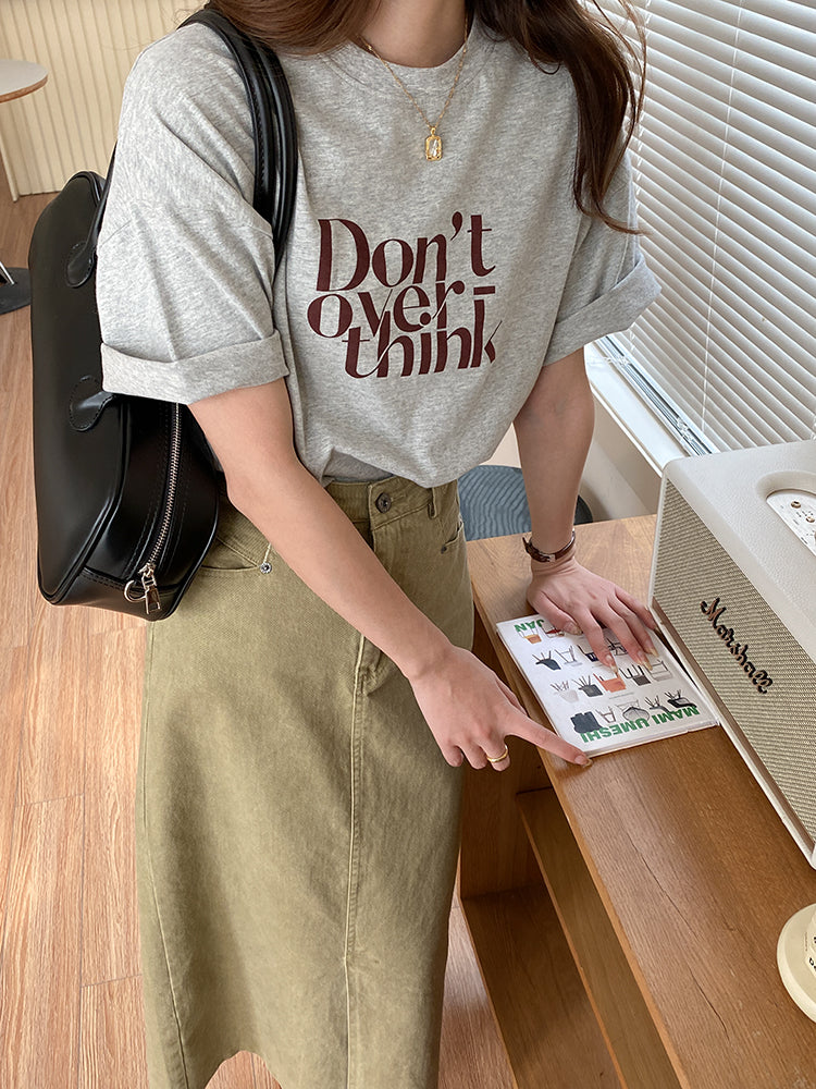 Overthink Tee Shirt (ready stock/ 3 colours)