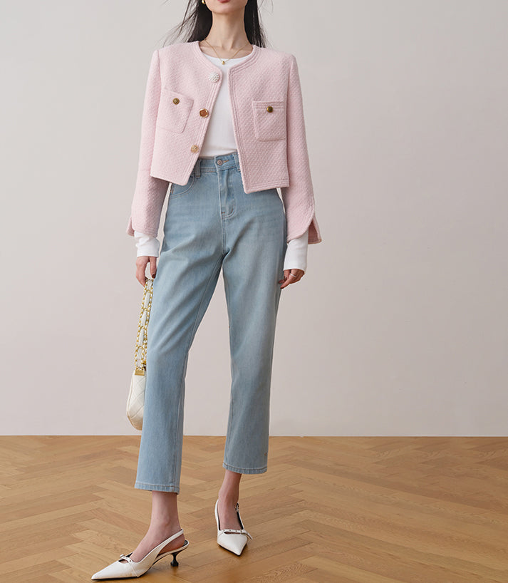 Veste en tweed Calrose (précommande / 3 couleurs)