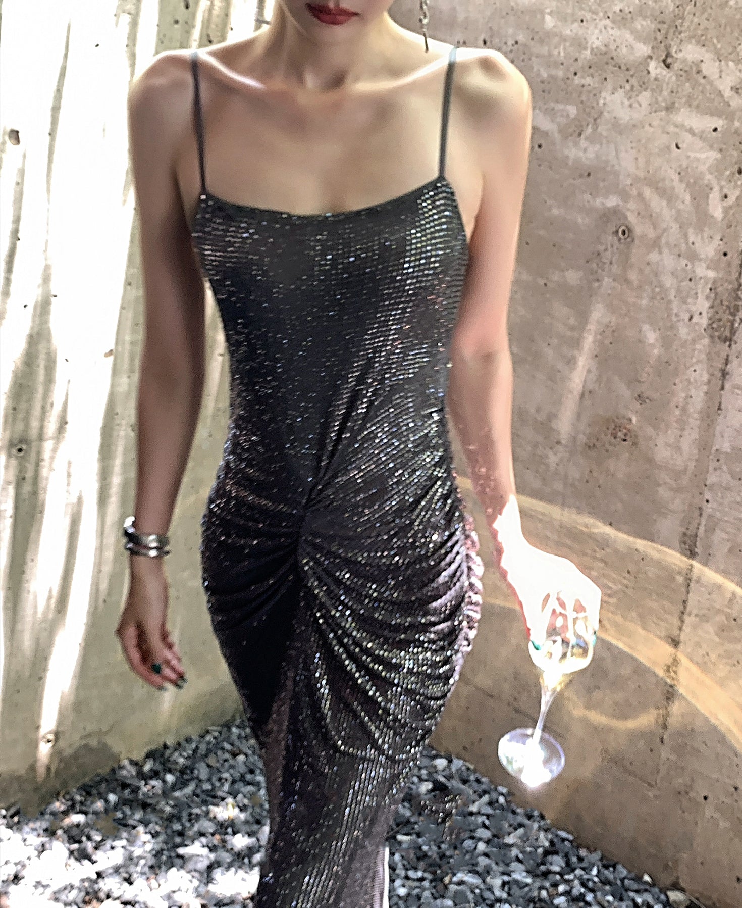 Bedazzled maxi dress (preorder/ 2 colours