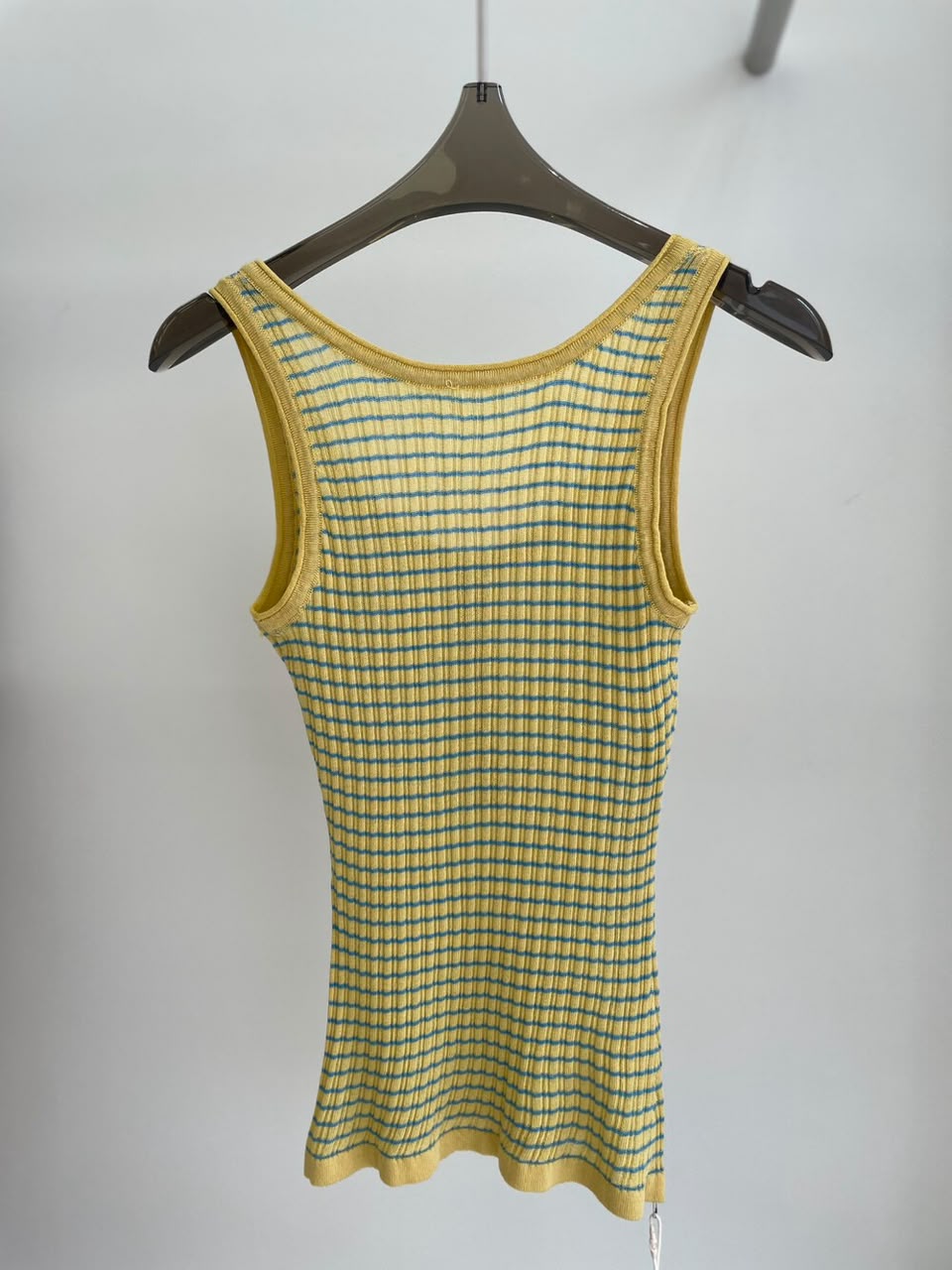 Plaid knit top (preorder/ 2 colours)