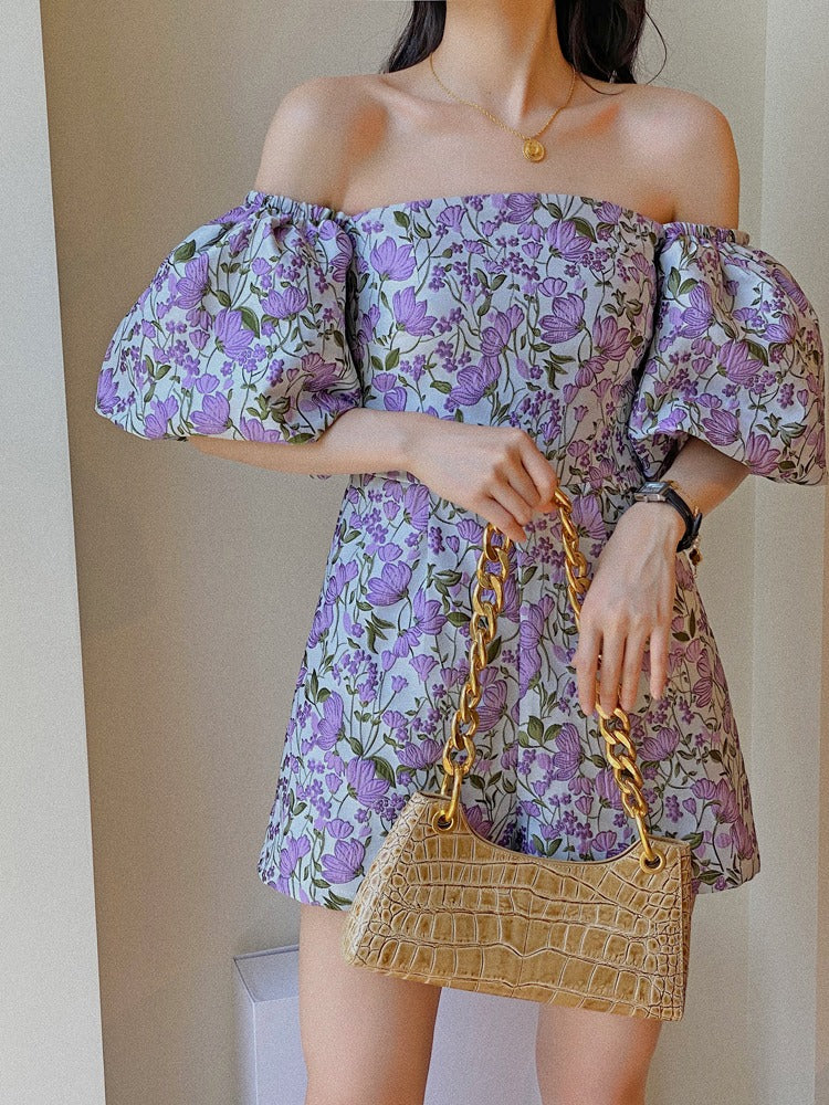 Clematis playsuit (ready stock in XS)