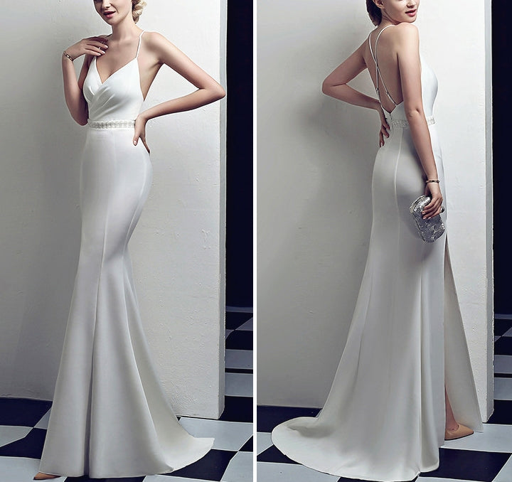 Ina gown (ready stock in burgundy red (S)/7 colours)