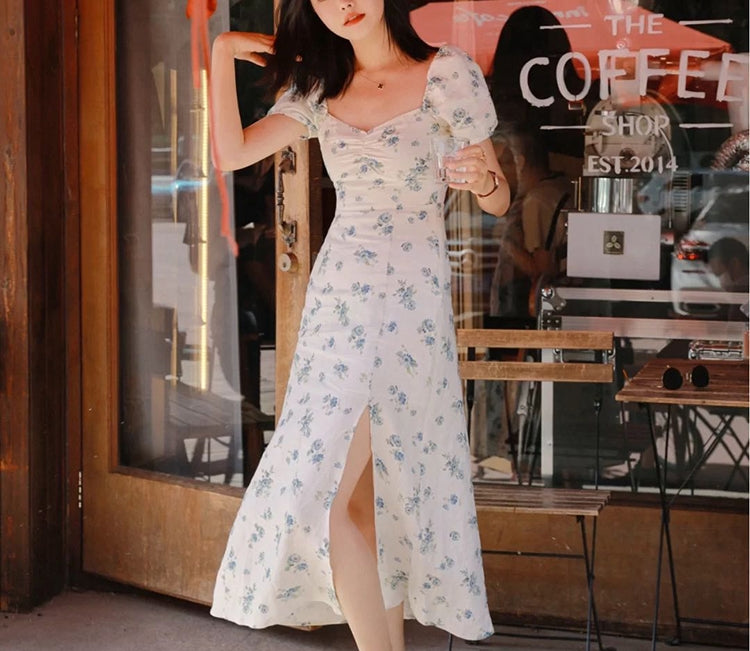 Davis floral dress (ready stock in L)