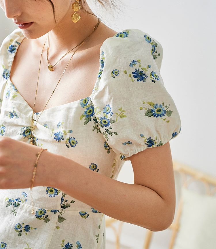 Davis floral dress (ready stock in L)