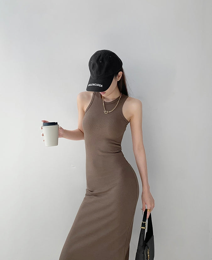 Foe dress (ready stock in light grey (L)/ 3 colours)