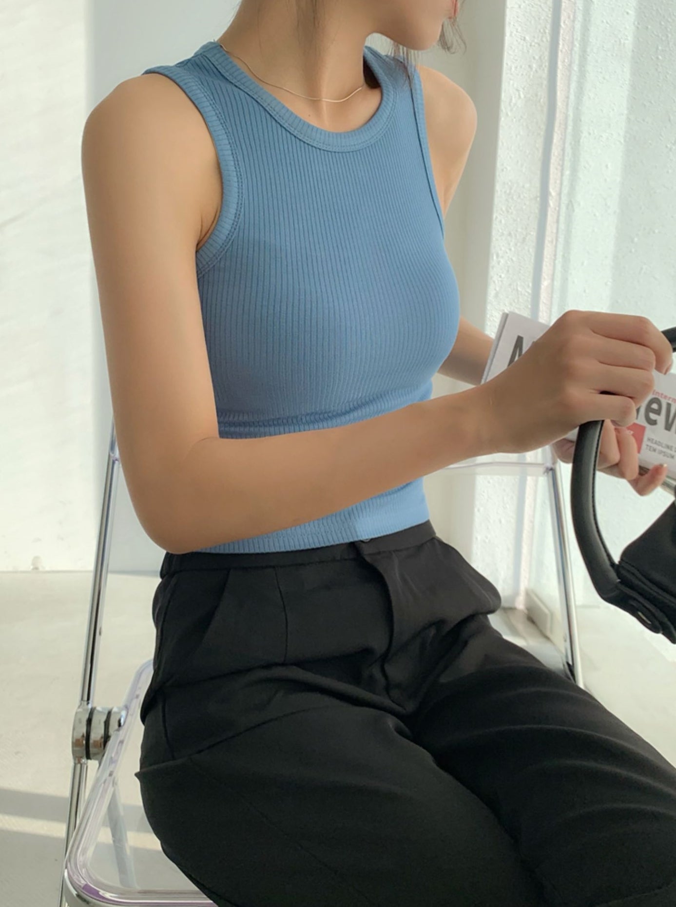 Cropped Tank Top (ready stock/ 4 colours)