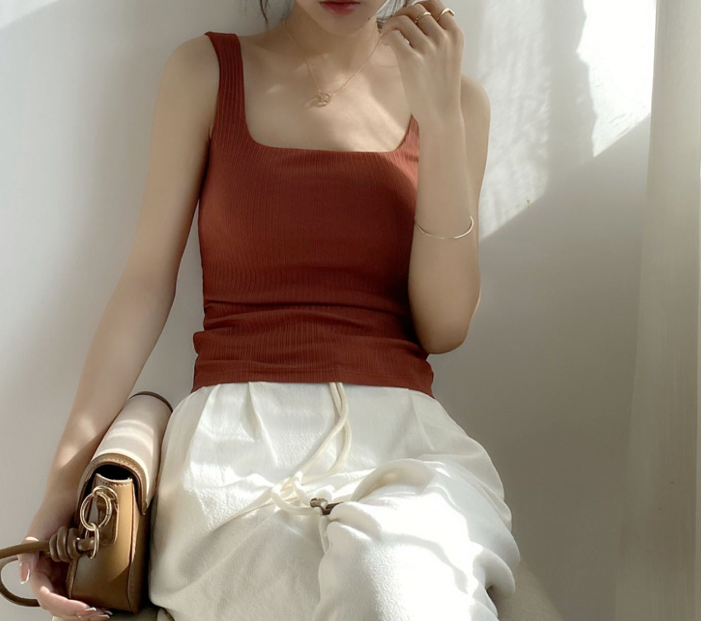 Tank Top with Built-in Paddings (preorder/ 5 colours)