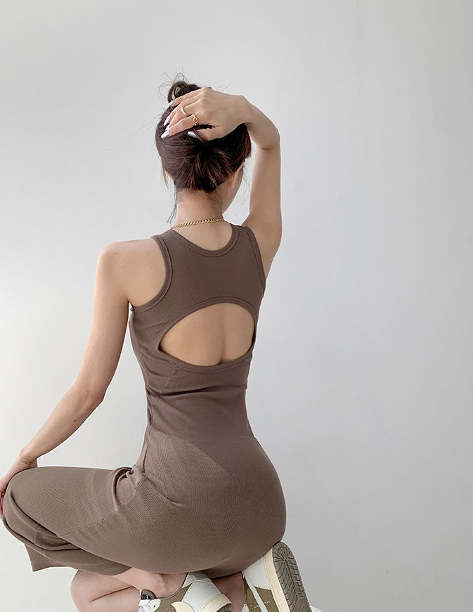 Foe dress (ready stock in light grey (L)/ 3 colours)