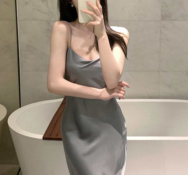 Hanson dress (ready stock in grey (ML)/ 2 colours)