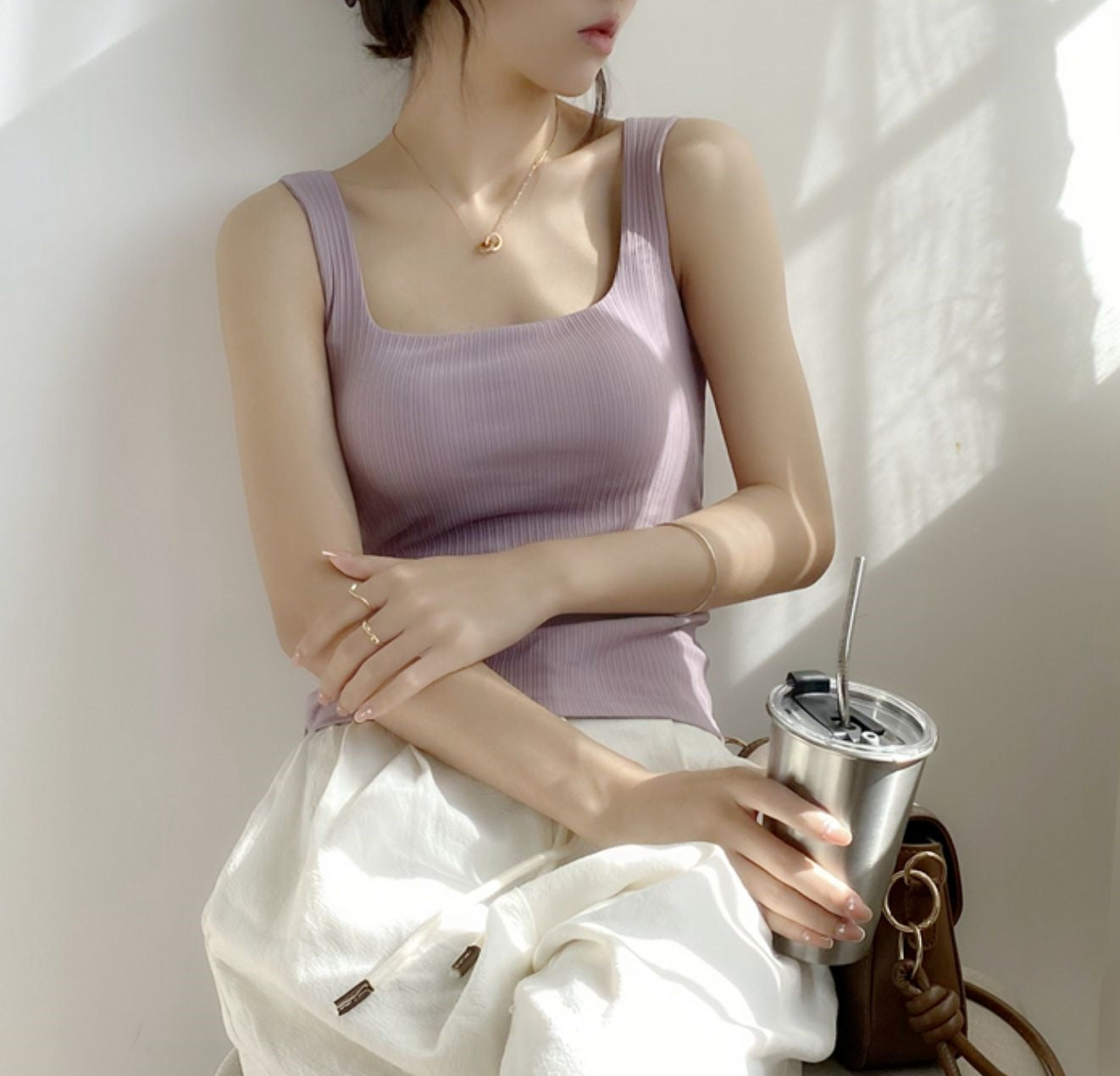 Tank Top with Built-in Paddings (preorder/ 5 colours)