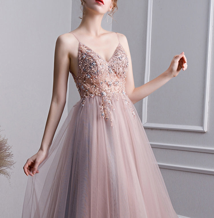 Blush gown (ready stock in XL - fits M)