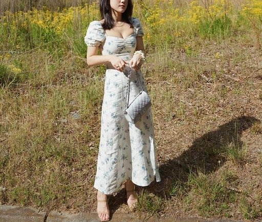 Davis floral dress (ready stock in L)