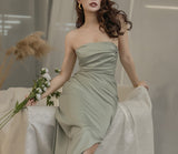 Elle maxi dress (ready stock in green (S/fits XS)/ 2 colours)