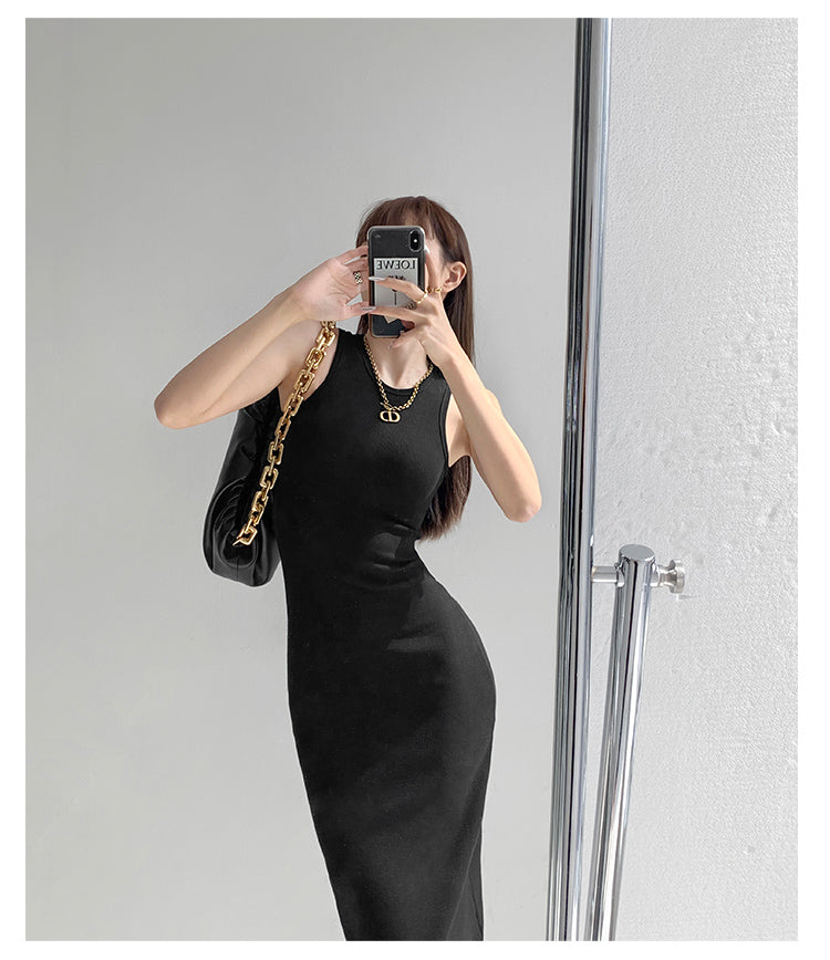 Foe dress (ready stock in light grey (L)/ 3 colours)