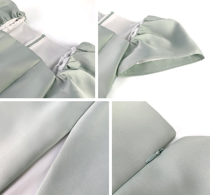 Evangeline dress (ready stock in pink (M)/ 3 colours)