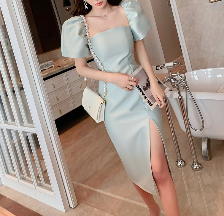 Evangeline dress (ready stock in pink (M)/ 3 colours)