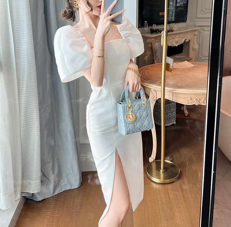 Evangeline dress (ready stock in pink (M)/ 3 colours)