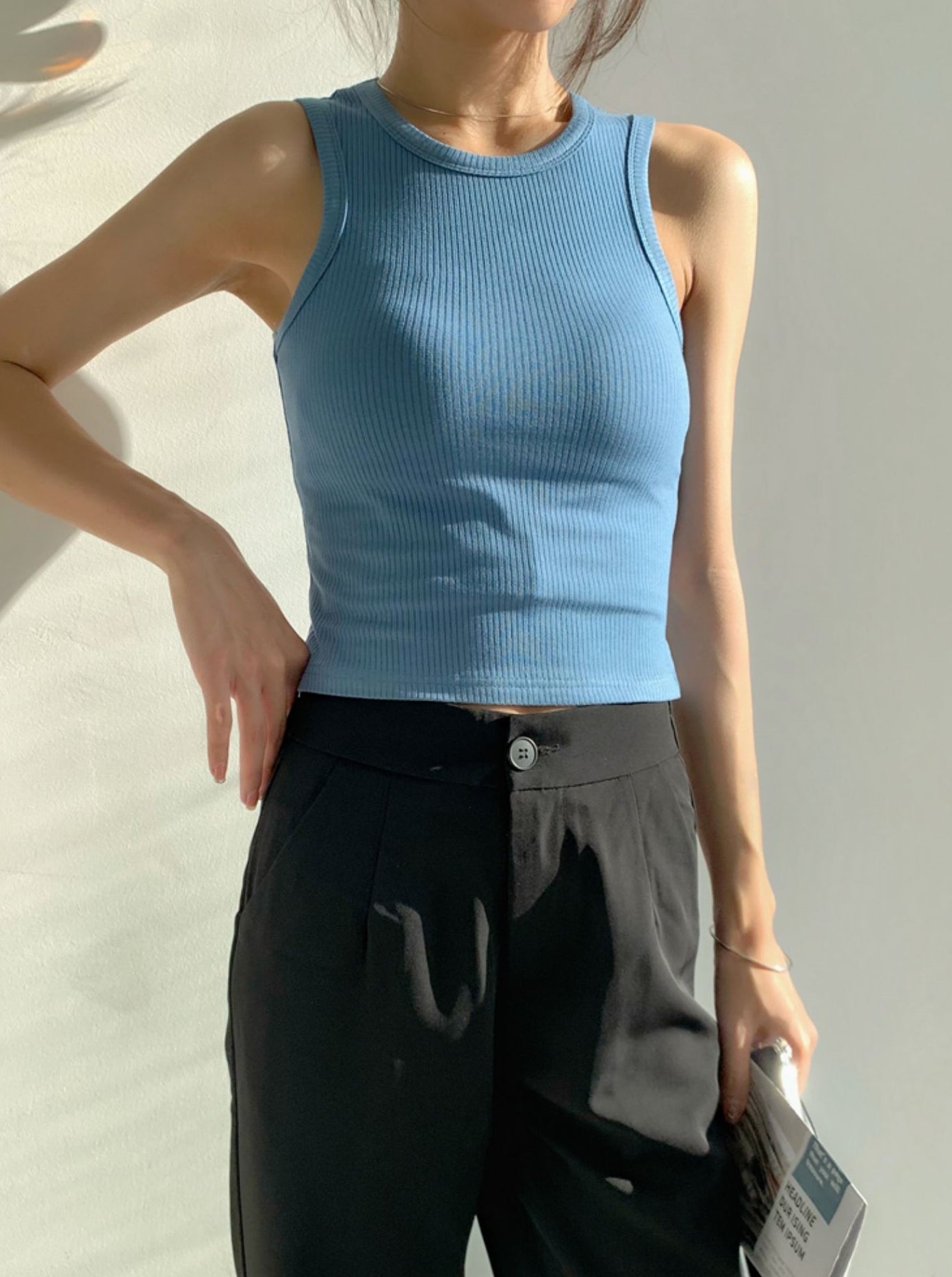 Cropped Tank Top (ready stock/ 4 colours)