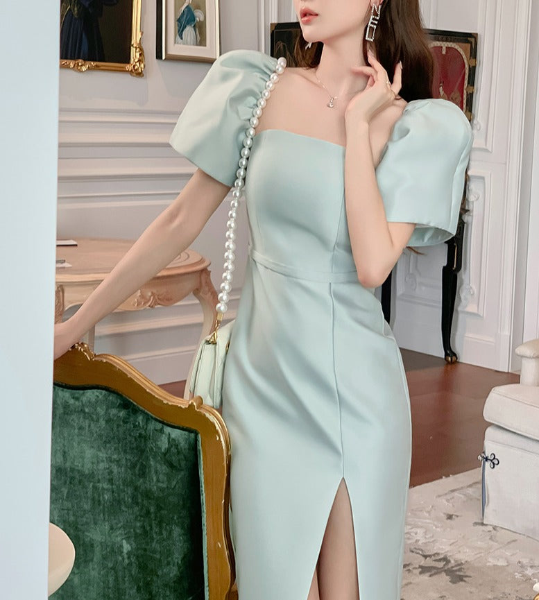 Evangeline dress (ready stock in pink (M)/ 3 colours)