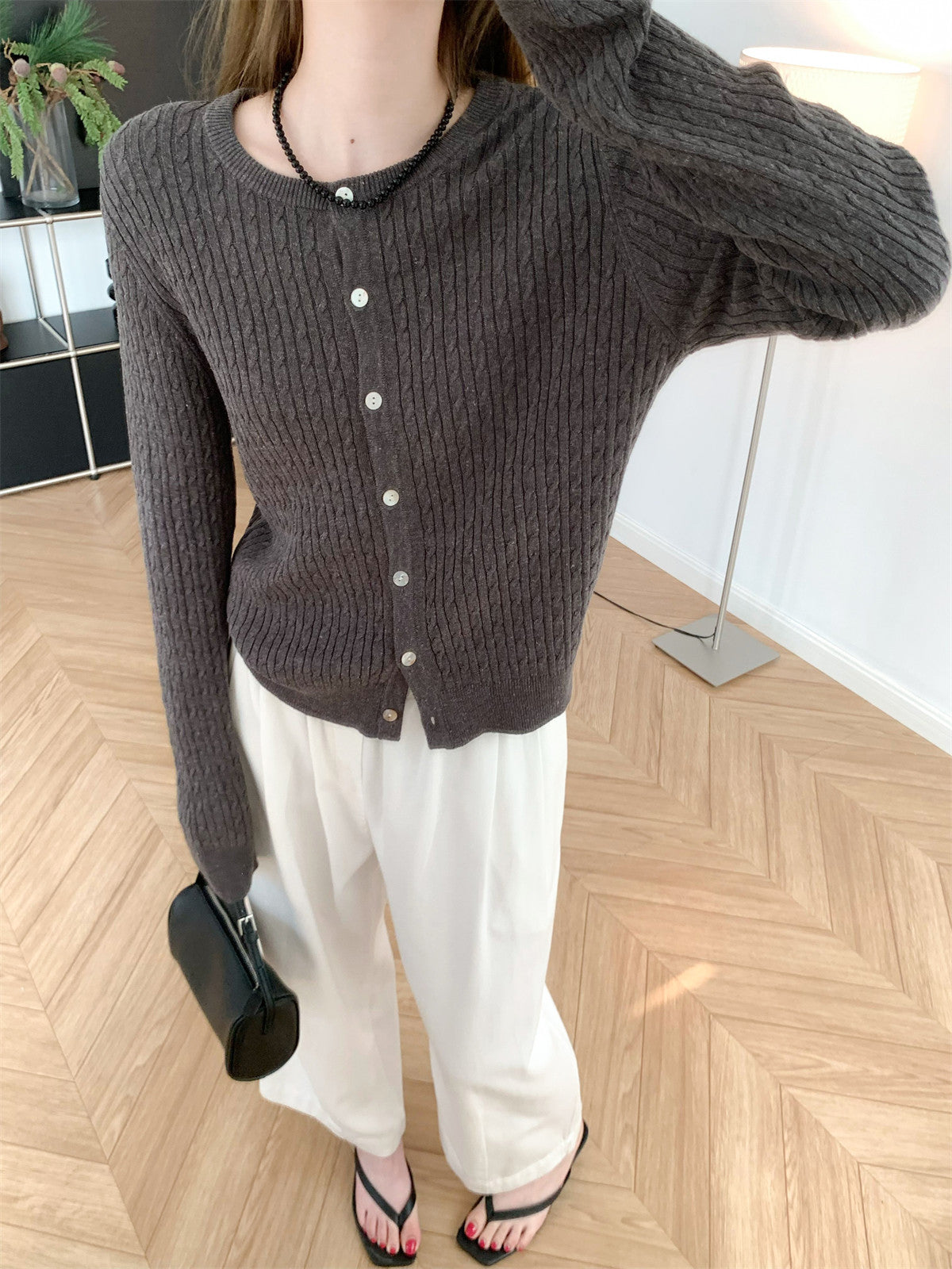 Irin oxford cardigan (preorder/ 2 colours)